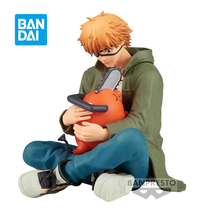 12cm Figurine Bandai Banpresto (Break Time Collection Vol. 1) Chainsaw Man | Modèle d'action de Denji & Pochita, parfait comme cadeau pour les collectionneurs et fans d'anime