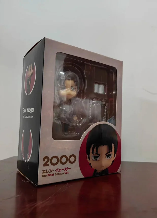 10cm Figurine Attack on Titan | Figurine de collection d'Eren Jaeger issue de la dernière saison de Attack on Titan, idéale comme modèle de collection pour les fans et parfaite comme cadeau de Noël