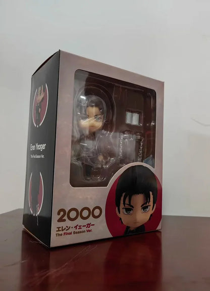 10cm Figurine Attack on Titan | Figurine de collection d'Eren Jaeger issue de la dernière saison de Attack on Titan, idéale comme modèle de collection pour les fans et parfaite comme cadeau de Noël