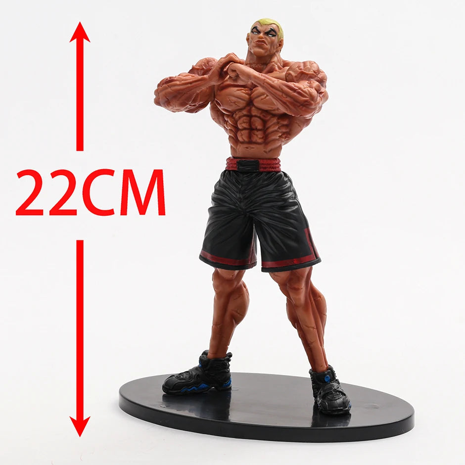 22cm Figurine BAKI | Figurine de Jack Hanma, personnage de Baki the Grappler. Fabriquée en PVC, cette figurine de collection est idéale pour les fans de l’anime comme modèle ou jouet pour les collectionneurs