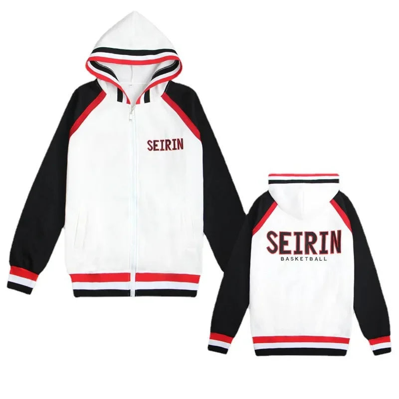 Anime Kuroko No Basuke SEIRIN Kagami Taiga Tetsuya chaqueta de baloncesto con capucha Jersey deportes al aire libre sudadera uniforme Cosplay