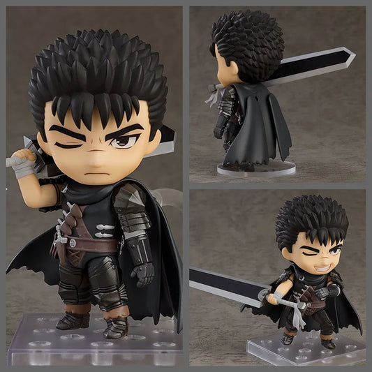 10cm Figurine Q Version de Guts, le Black Swordsman, inspirée de l'anime Berserk. Avec son épée emblématique et une posture dynamique, cette figurine est un modèle parfait pour les collectionneurs et fans de l'univers Berserk