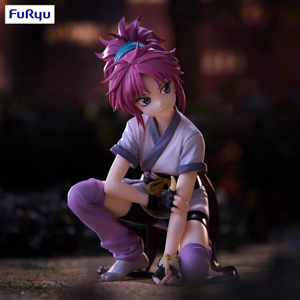 Figura original FuRyu Noodle Stopper de 10 cm - Hunter x Hunter | Figura de Machi Komacine perfecta como regalo para amantes y coleccionistas del anime.