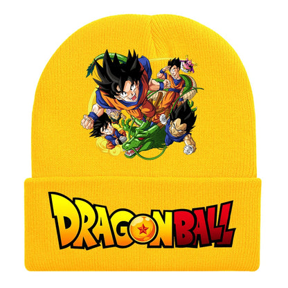 Bonnets en Coton Automne/Hiver DRAGON BALL avec broderie des personnages, chaud et stylé