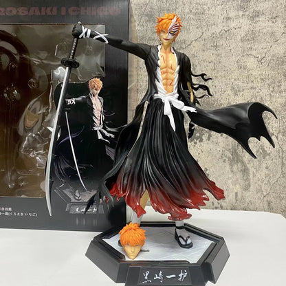 Figura LEJÍA 31cm | Figura detallada de PVC que representa a Kurosaki Ichigo. Ideal para completar una colección o decorar un espacio con algún personaje icónico del anime. 