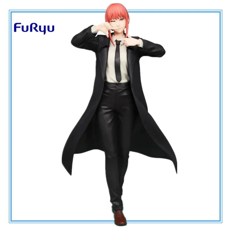 21cm Figurine originale FuRyu Chainsaw Man | Modèle d'action en PVC original de Makima, idéal pour les collectionneurs et comme cadeau pour enfants