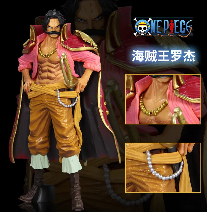 23cm Figurine One Piece | Figurine Gol D. Roger de One Piece, de la série GK Haute Qualité. Modèle de décoration de bureau, cette statue en PVC est un excellent objet de collection et un cadeau parfait pour les fans de l’univers de One Piece