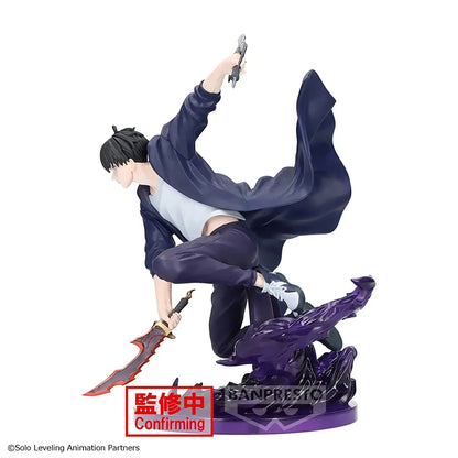 13cm Figurine Bandai Original Solo Leveling (édition Espresto Excite Motions Vol.1) | Figurine d'action officielle de Sung Jin-Woo, inspirée de l'anime Solo Leveling. Modèle détaillé, parfait pour les collectionneurs et comme cadeau