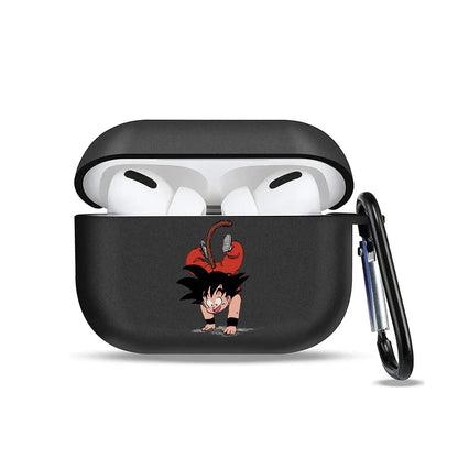 Étui de protection en silicone Dragon Ball Son Goku pour AirPods 1/2/3 Pro. Design coloré et mignon, idéal pour protéger vos écouteurs sans fil Bluetooth