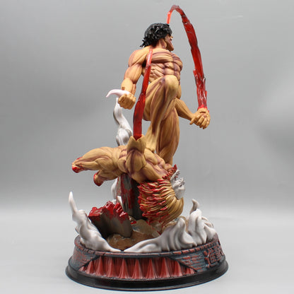 29cm Figurine Attack on Titan | Figurine d’action représentant le Titan Assaillant d’Eren Jager. Un modèle de collection idéal pour les fans, parfait en décoration ou comme cadeau pour les amateurs d'action et de figurines détaillées