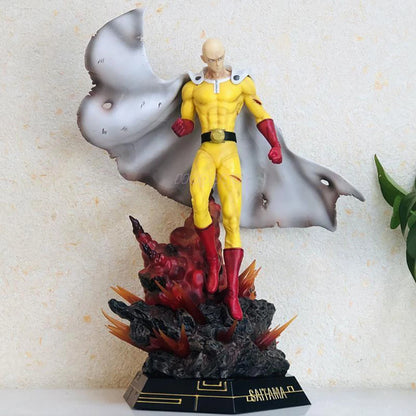 43cm One Punch Man Figure | Impressive PVC figure of Saitama destroying a meteor. Ideal for anime fans and collectors. Detailed model perfect for your collection