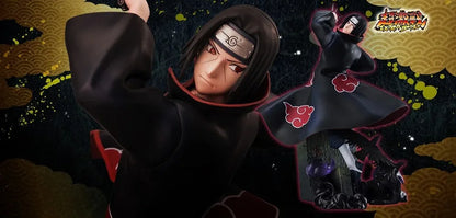 22cm Figurine en édition limitée Bandai Figuart Zero - Uchiha Itachi (Naruto Shippuden) | Figurine "Chou Gekisen: The Light & Dark of the Mangekyo Sharingan". Modèle de collection rare, parfait comme cadeau ou objet décoratif pour les fans d'anime