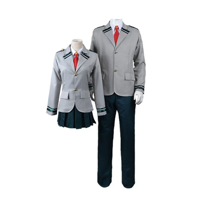 Cosplay complet UA Hero Academy de l'uniforme scolaire des héros de l'anime. Parfait pour les cosplay et les événements comme Halloween. Unisexe, idéal pour les fans de Boku No Hero Academia.