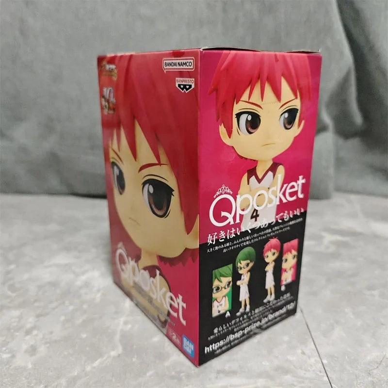 14cm Figurine Originale Bandai Q posket Kuroko's Basketball | Akashi Seijuro & Midorima Shintaro. Modèle authentique en boîte, idéal comme cadeau ou pour les collectionneurs d'anime