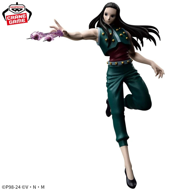 Figuras originales Bandai Banpresto Hunter x Hunter de 18cm | Figuras detalladas de PVC de Illumi Zoldyck y Hisoka Morow. ¡Ideal como regalo para coleccionistas y fanáticos de Hunter x Hunter!