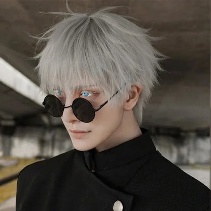 Lunettes noires inspirées de Gojo Satoru de Jujutsu Kaisen, parfaites pour les cosplays, Halloween ou comme accessoires de costume