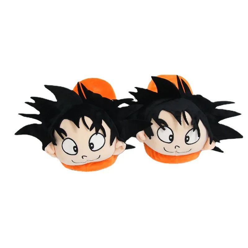 Chaussons d'intérieur Dragon Ball Son Goku : Confortables et chauds, ces chaussons cosplay pour hommes et femmes sont parfaits pour l'hiver. Idéal pour les fans de Dragon Ball