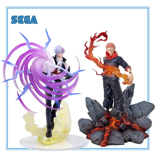 20cm Figruine SEGA Luminasta Jujutsu Kaisen | Figurines originales de Satoru Gojo et Ryômen Sukuna. Parfaites pour les fans et les collectionneurs, idéales comme cadeau