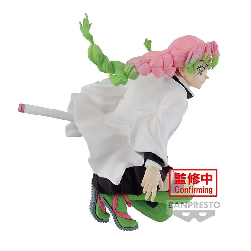 14cm Figurine Demon Slayer officielle BANDAI BANPRESTO | Modèle PVC détaillé de Kanroji Mitsuri le pilier de l'amour, parfait pour les fans et collectionneurs d'anime