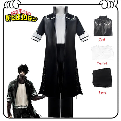 Adoptez le look de Toya Todoroki, l'un des vilains les plus redoutables de My Hero Academia, avec ce costume de cosplay qui comprend un manteau noir, une chemise, et des pantalons. Parfait pour les conventions, Halloween ou des événements à thème