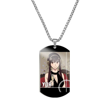 Collar ESPÍA×FAMILIAR | Collar de cosplay inspirado en Spy x Family, con un colgante que representa a los miembros de la familia Forger. Esta elegante joyería es perfecta para las fanáticas del anime, ideal como accesorio de cosplay o como regalo.