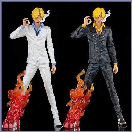 Figura de una pieza de 32 cm | Figura de Sanji, el famoso chef mugiwara. Fabricado con detalles impresionantes, ideal para coleccionar y como regalo de cumpleaños para fanáticos del anime. 