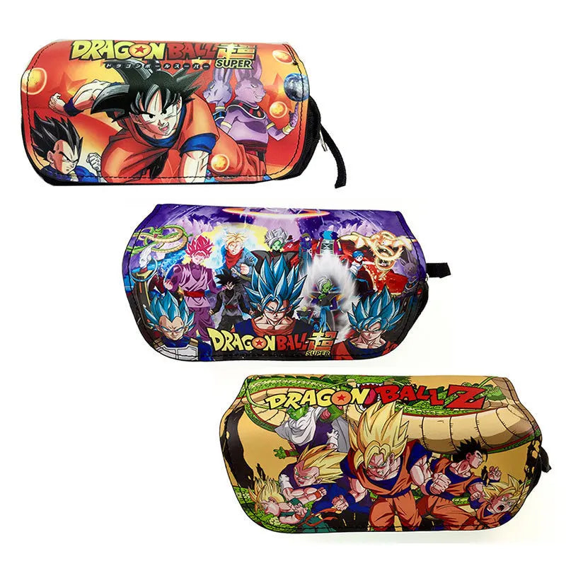 Estuche para lápices Dragon Ball | Estuche de gran capacidad con estampado del personaje DBZ. Ideal para estudiantes, ofrece un amplio espacio de almacenamiento para bolígrafos y accesorios. ¡Imprescindible para los fans de Dragon Ball! 