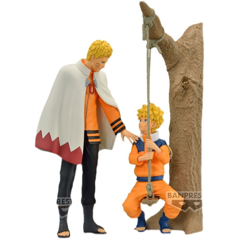 11-17cm Figurine Bandai Banpresto (édition Naruto 20th Anniversary) | Figurine en PVC de Naruto Uzumaki. Ce modèle représente Naruto dans sa tenue "Fire Shadow Hokage" et en version adolescent, idéal pour les collectionneurs et les fans de Naruto