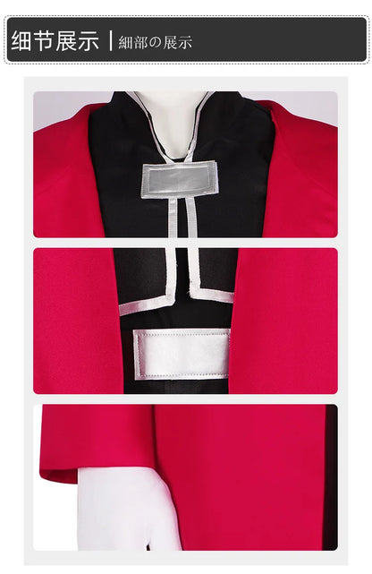 Disfraz de cosplay de Edward Elric, incluido su icónico uniforme. Ideal para fans y eventos de cosplay.