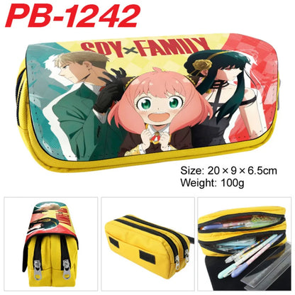 Trousse SPY×FAMILY | Grande trousse inspirée de Spy x Family, parfaite pour les fournitures scolaires et le maquillage. Conçue pour les étudiantes et les fans de l'anime, cette trousse kawaii est un excellent cadeau pratique et stylé