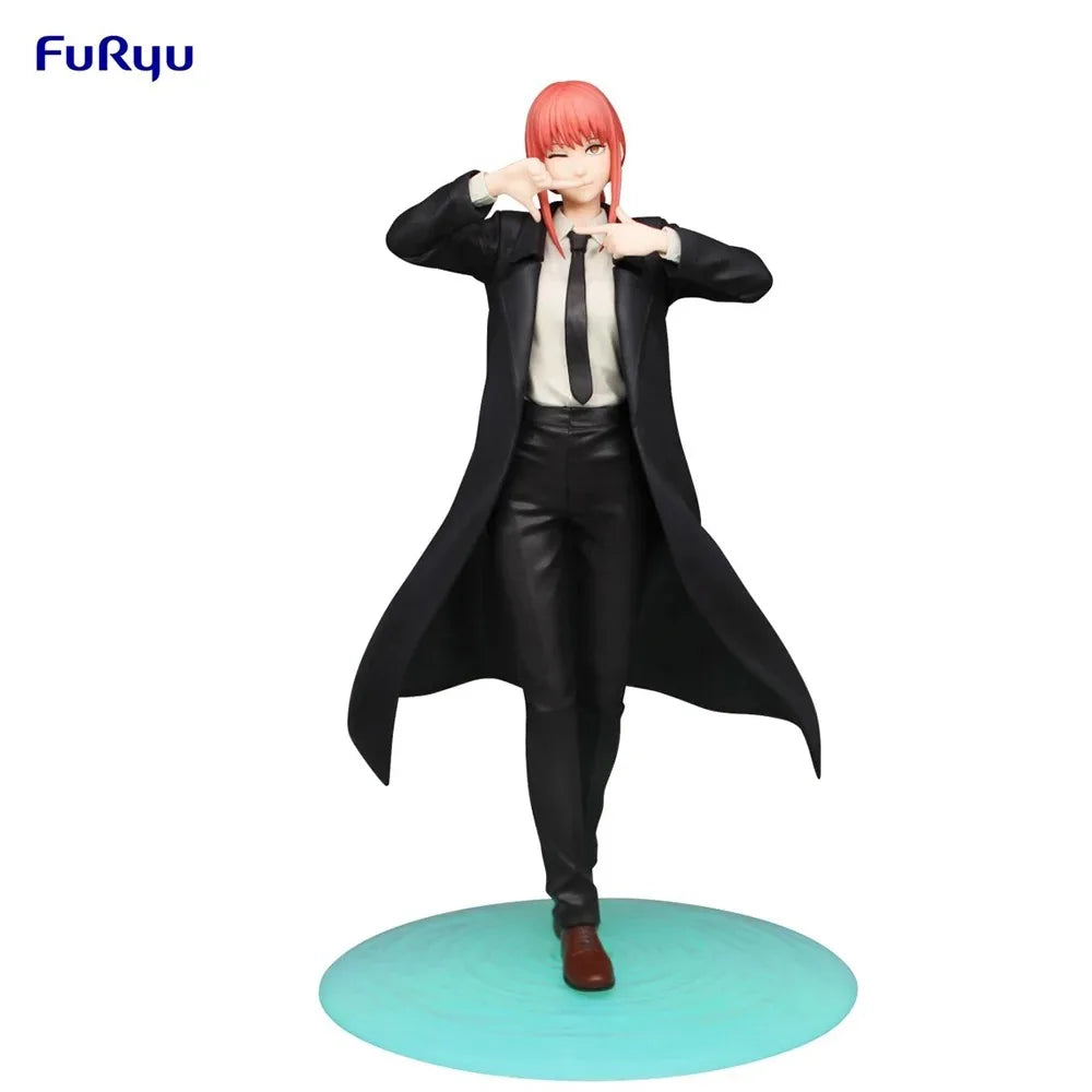 21cm Figurine originale FuRyu Chainsaw Man | Modèle d'action en PVC original de Makima, idéal pour les collectionneurs et comme cadeau pour enfants