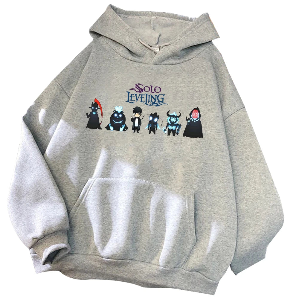 Solo Leveling Hoodie | Harajuku style hoodie inspired by the anime Solo Leveling. Comfortable and fashionable, ideal as a gift for fans