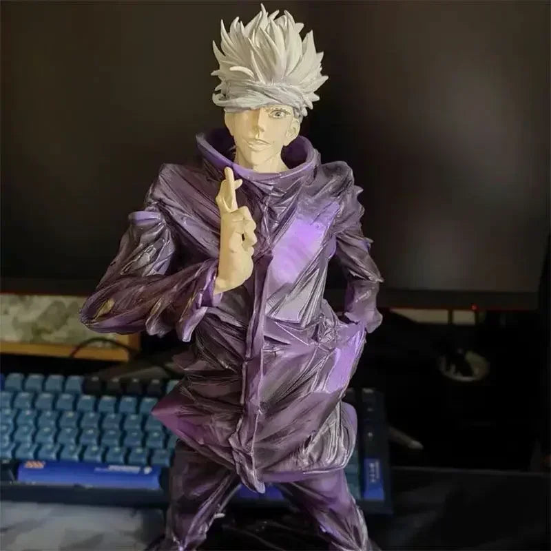 25cm Figurine Jujutsu Kaisen | Figurine de Gojo Satoru en action. Un modèle de collection parfait pour les fans de Jujutsu Kaisen. Avec des détails impressionnants, c’est un excellent choix pour décorer ou offrir en cadeau