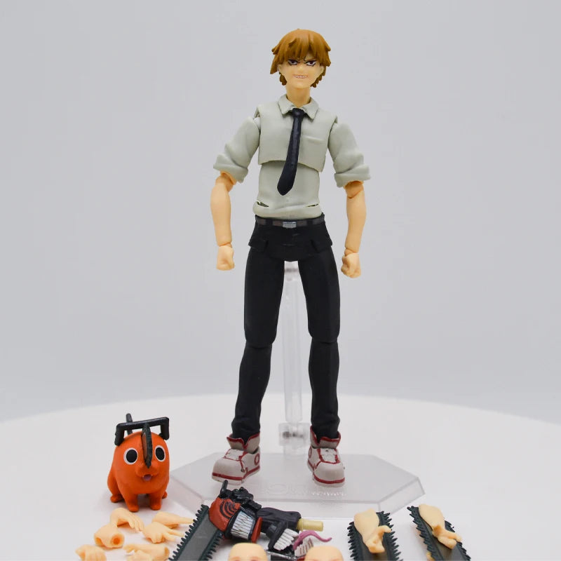 17cm Figurine Figma #586 Chainsaw Man | Figurine Denji avec Pochita, modèle articulé de haute qualité, comprenant accessoires et détails précis. Idéal pour les fans et collectionneurs. Parfait comme jouet, décoration ou cadeau