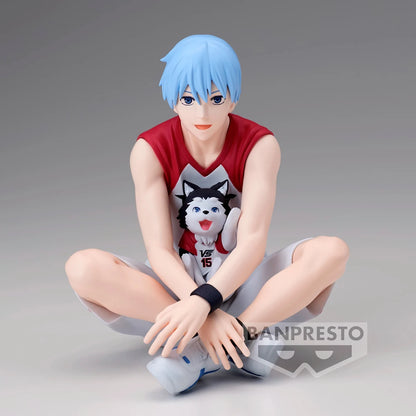 Figurines BANDAI BANPRESTO Kuroko's Basketball LAST GAME | Figurines d'anime de Kuroko, Kagami, Aomine, Akashi, Murasakibara, Kise et Midorima en position décontractée avec le chiot Kuro Junior. Idéal pour les fans et collectionneurs