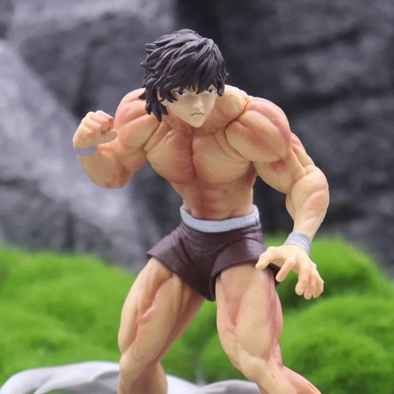 17cm Figurine Hanma Baki - Muscle Fighting  | Figurine d'action inspirée de Hanma Baki. Parfaite pour les fans d'anime et les collectionneurs