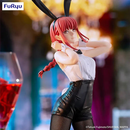 25cm Figurine d'action FuRyu (édition BiCute Bunnies) Chainsaw Man | Modèle de collection en boîte de Makime en tenue cute bunny, parfaite comme cadeau ou objet décoratif pour les fans de l'anime