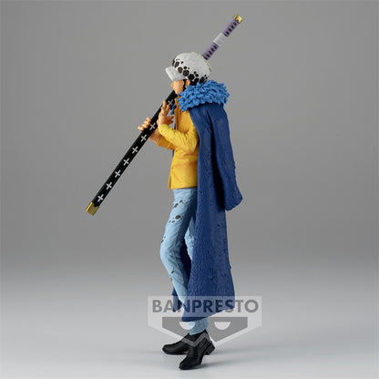 Figura BANDAI One Piece de 23cm | Bandai Banpresto Figura PVC de Trafalgar D. Water Law, Edición Rey del Artista. Perfecto para fans y coleccionistas.