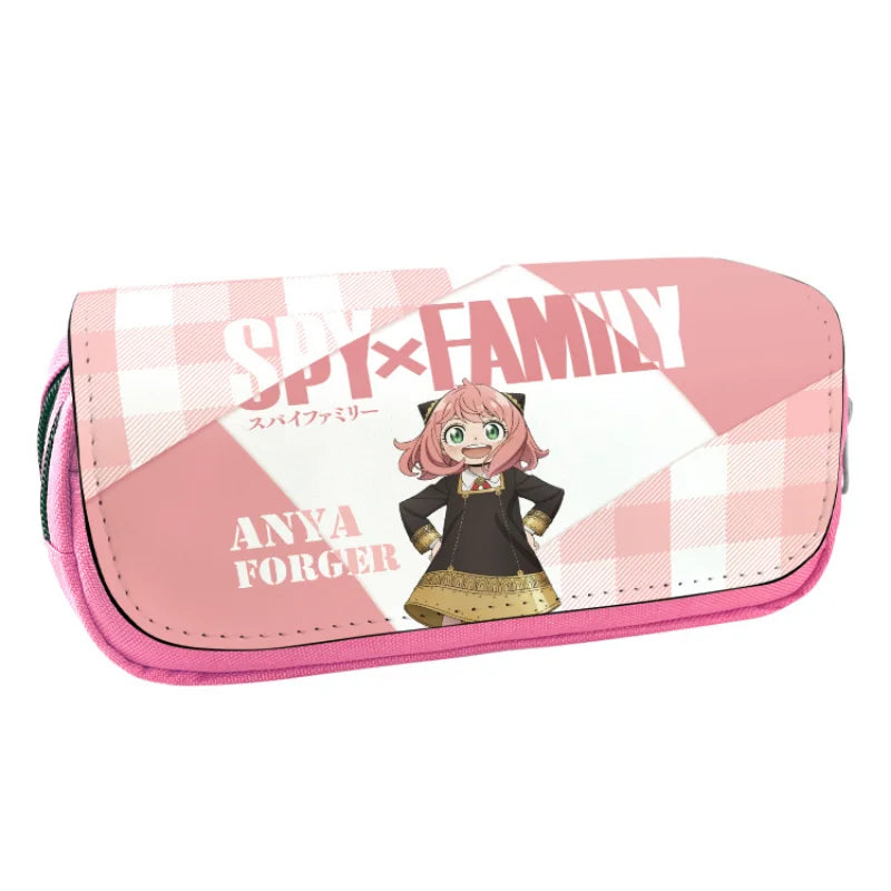 Trousse SPY×FAMILY | Grande trousse inspirée de Spy x Family, parfaite pour les fournitures scolaires et le maquillage. Conçue pour les étudiantes et les fans de l'anime, cette trousse kawaii est un excellent cadeau pratique et stylé