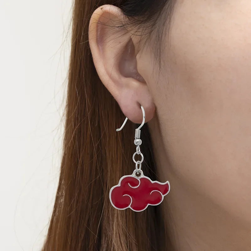 Boucles d'oreilles pendantes Naruto Sharingan Akatsuki, accessoires de cosplay, parfaites pour fêtes, cadeau pour hommes et femmes