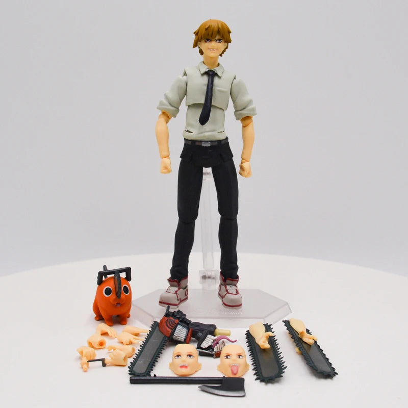 17cm Figurine Figma #586 Chainsaw Man | Figurine Denji avec Pochita, modèle articulé de haute qualité, comprenant accessoires et détails précis. Idéal pour les fans et collectionneurs. Parfait comme jouet, décoration ou cadeau