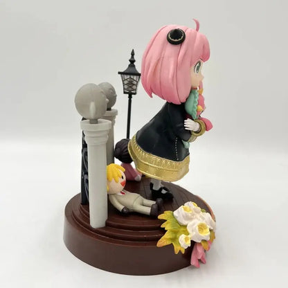 Figura ESPÍA×FAMILIAR de 20cm | Figura que representa a Anya Forger con 2 caras intercambiables, modelo coleccionable Kawaii para fans del anime 