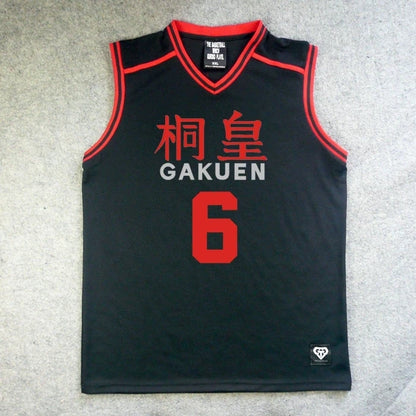 Ensemble Maillot et Short Kuroko's Basket | Uniforme scolaire GAKUEN inspiré de l'équipe d'Aomine Daiki. Ensemble sportswear comprenant un t-shirt et un short de basketball, idéal pour le cosplay, les événements sportifs ou comme cadeau pour les fans