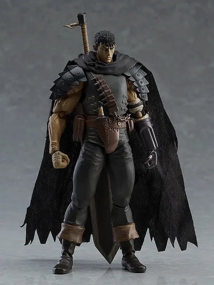 17cm Figurine BANDAI Berserk | Figurine de Guts en version Black Swordsman avec des pièces interchangeables. Modèle en PVC idéal pour les fans et les collectionneurs de Berserk