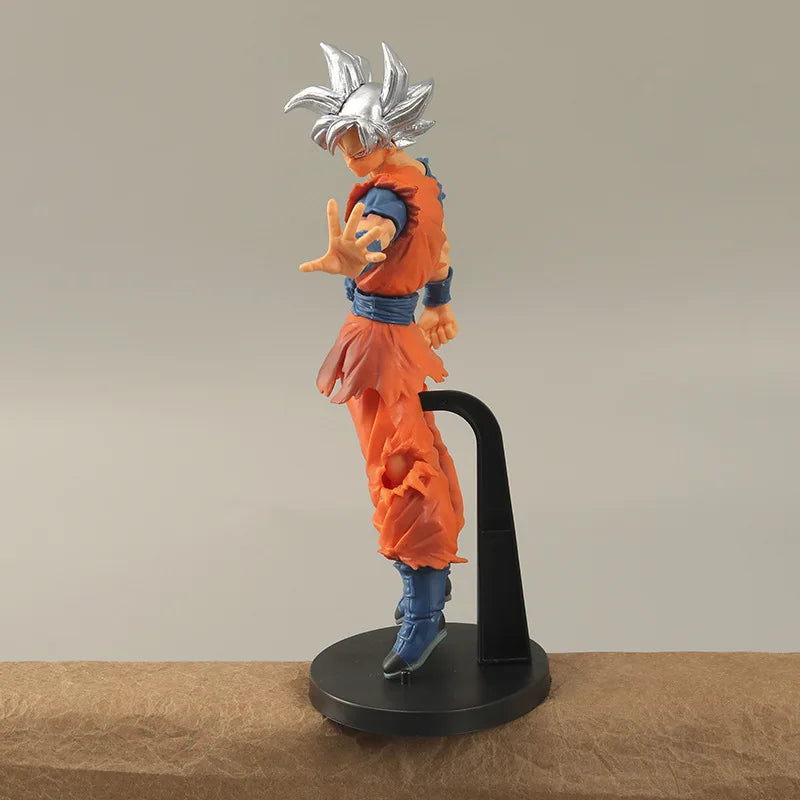 Figura Dragon Ball 23cm | Son Goku Migatte no Gokui: Edición especial del décimo aniversario con Son Goku de cabello plateado. Perfecto para coleccionistas y fanáticos de Dragon Ball Super. 