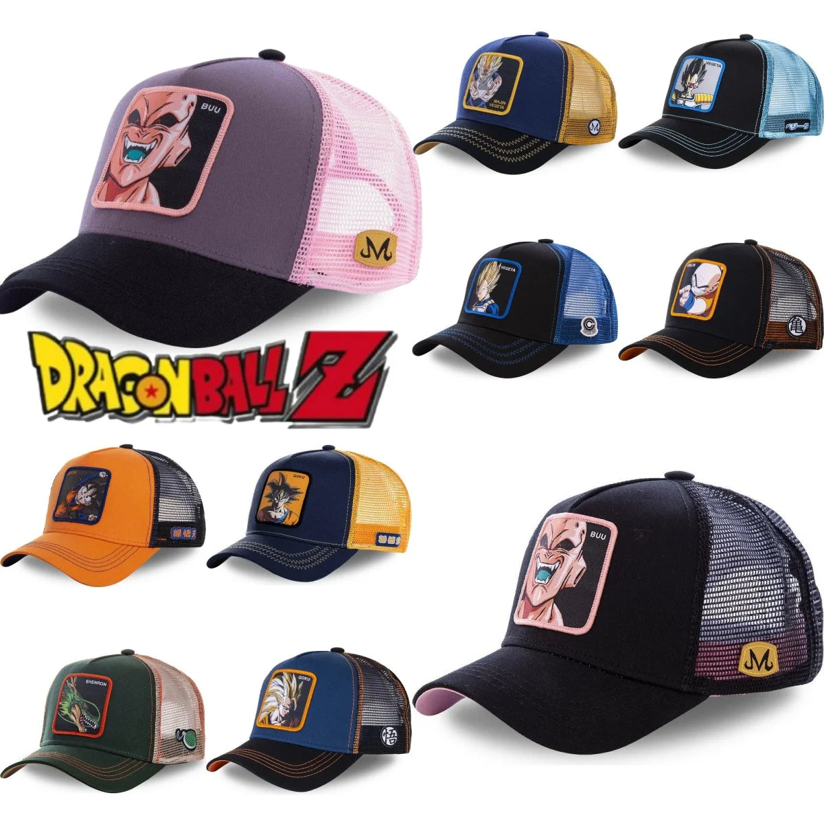 Casquette ajustable Dragon Ball haute qualité avec personnages broder, style baseball, ajustable, parfaite pour hommes et femmes. Idéale pour un look décontracté et comme cadeau