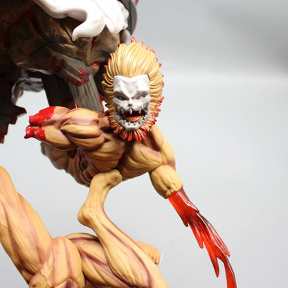 29cm Figurine Attack on Titan | Figurine d’action représentant le Titan Assaillant d’Eren Jager. Un modèle de collection idéal pour les fans, parfait en décoration ou comme cadeau pour les amateurs d'action et de figurines détaillées