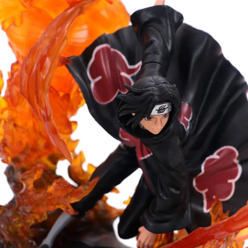 Figurine d'action en Duo Sasuke vs Itachi mode Susanô Modèle de collection, décoration d'intérieur unique, parfait comme cadeau pour les fans d'anime