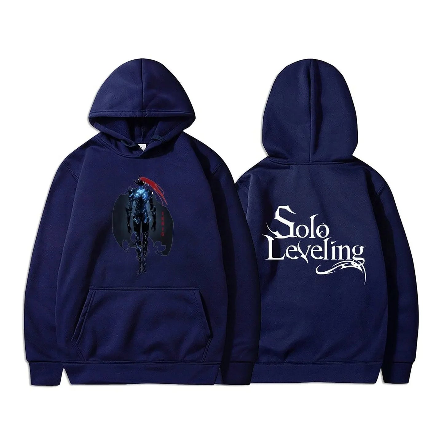 Sudadera de nivelación en solitario ? Sudadera con capucha de lana de otoño con estampado gráfico de Sung Jin-Woo. Estilo oversize, streetwear Harajuku, unisex, ideal para fans del manga y el anime.