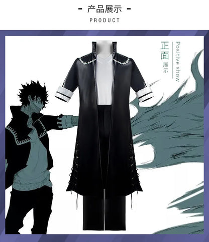 Adoptez le look de Toya Todoroki, l'un des vilains les plus redoutables de My Hero Academia, avec ce costume de cosplay qui comprend un manteau noir, une chemise, et des pantalons. Parfait pour les conventions, Halloween ou des événements à thème